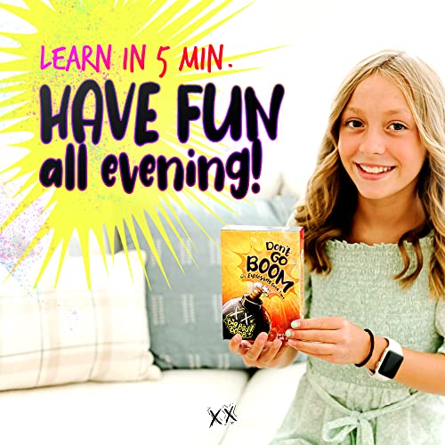 Don’t Go Boom Card Game - Family Card Games - Kids Gifts - Kid Stocking Stuffer Ideas - Card Games for Kids - Games for Family Game Night - Fun Childrens Games - (2 - 6 Players) Ages 7+