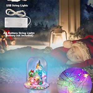 Christmas Gifts, Make Your Own Night Light DIY Arts and Crafts for Kids 4 5 6 7 8 Year Old Girls Christmas Stocking Stuffers, Xmas Tabletop Decoration Women Room Decor Nightlight Toys