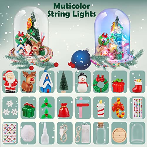 Christmas Gifts, Make Your Own Night Light DIY Arts and Crafts for Kids 4 5 6 7 8 Year Old Girls Christmas Stocking Stuffers, Xmas Tabletop Decoration Women Room Decor Nightlight Toys