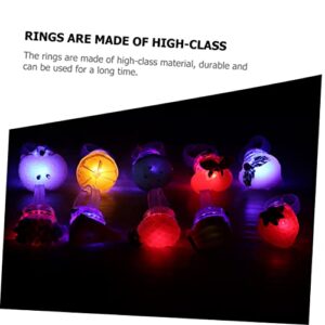 STAHAD 25pcs Children's Ring Bulk Kids Gifts Goodie Bags Stuffers for Kids Bulk Stocking Stuffers for Kids Christmas Favors for Kids Light up Finger Rings Halloween Flashlights for Kids