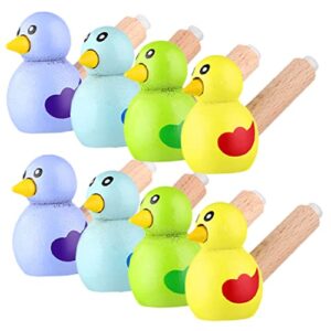 ibasenice 8pcs whistle bath toys for kids birds toys trains for kids chtistmas stocking stuffer cartoon whistle toy novelty whistle toy colored whistle toys children party props bird whistle