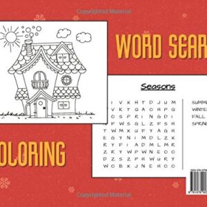 Stocking Stuffers for Kids: word search puzzles and coloring pages ages 4-9