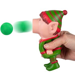 Hog Wild Holiday Elf Popper Toy - Shoot Foam Balls Up to 20ft for Kids