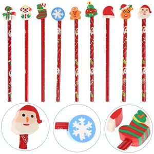 Toyvian 36Pcs Christmas Pencils with Eraser Toppers Christmas Pencils for Kids Wood Pencils Christmas Styles Pencils Christmas Pencils Cartoon Pencils Cute Pencils Stocking Stuffers For Kids