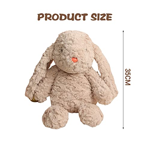 YANQUAN Adorable Bear Stuffed Animal, Cute Long Ear Bunny Plushies, Cartoon Bear/Rabbit Plush Pillow Toy for Fans Gift, Christmas Stocking Stuffers Easter Birthday Gift for Boys Girls