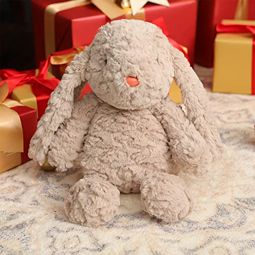 YANQUAN Adorable Bear Stuffed Animal, Cute Long Ear Bunny Plushies, Cartoon Bear/Rabbit Plush Pillow Toy for Fans Gift, Christmas Stocking Stuffers Easter Birthday Gift for Boys Girls