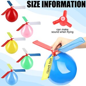 24 Pcs Balloon Helicopters Balloons Flying with Whistle Kids Flying Toys Birthday Party Toys Stocking Stuffer Return Gifts for Boys Girls Baby Shower Parties Outdoor, 12 Year Old (Bright Color)