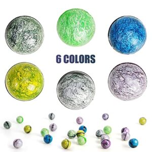 Pllieay 24PCS Small Bouncy Balls Bulk, 27mm Rubber Bowling Bouncing Balls Party Favors, Bowling Party Favors for Kids, Christmas Gift Bag Filling Stocking Stuffers