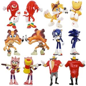 Rdyhqwp 18pcs Action Figures Toys Set Party Favors Supplies,2.5 Inch Action Figurines Cartoon Collection,Cake Toppers,Easter Egg Goodie Bag Stocking Stuffers,Christmas Birthday Gift for Kids