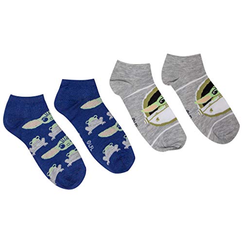 Star Wars The Mandalorian The Child Baby Yoda Juniors 6 Pack Ankle Socks Size