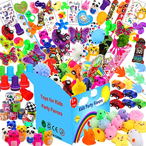 Dilycery 120 Pcs Party Favors Toy for Kids, Treasure Box Toys Carnival Prizes for Classroom School Rewards, Christmas Stocking Stuffers, Goodie Bag Stuffers Pinata Fillers Bulk Toys for Boys Girls