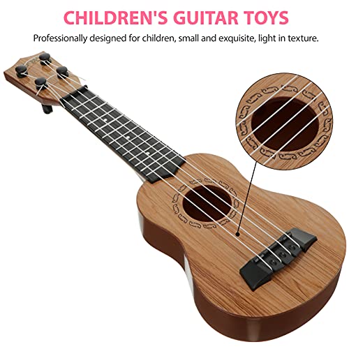 COHEALI Kids Toy Ukulele 4 String Toy Guitar Small Classical Ukulele Gift Musical Instruments for Boys Girls Kids Christmas Stocking Stuffers