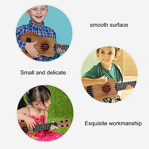 COHEALI Kids Toy Ukulele 4 String Toy Guitar Small Classical Ukulele Gift Musical Instruments for Boys Girls Kids Christmas Stocking Stuffers