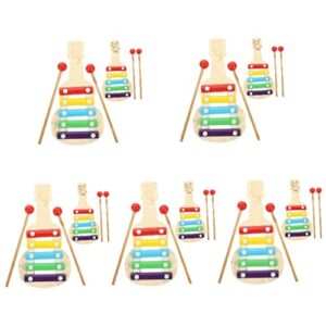 milisten 10 sets instrument learning kids of educational baby boys stuffer stocking preschool plaything gift and xylophone toys musical wooden percussion girls gifts toy toddlers toddler