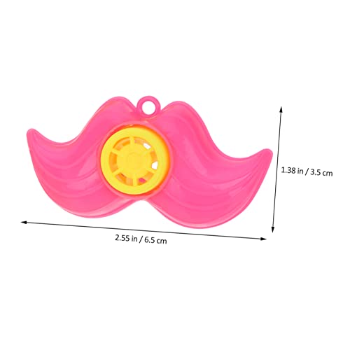 LABRIMP 50pcs Stocking Shape Stuffers Beard Lip Favors Kids Educational Maker Color Bulk Party Toy Cartoon Whistles Mustache Noise Shaped Plastic Favorsrandom Christmas Goodie Whistle