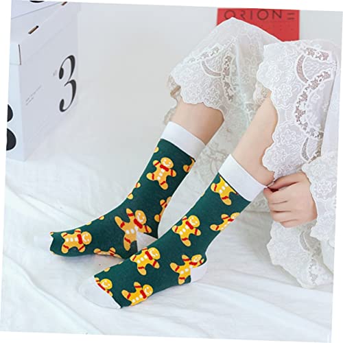 Adorainbow 5 Pairs Cotton Socks Warm Mens Slippers Party Bag Stuffers for Kids Kids Santa Socks Fun Christmas Socks Winter Sleeping Socks Christmas Party Stocking Suffers Sleeping Socks Cane