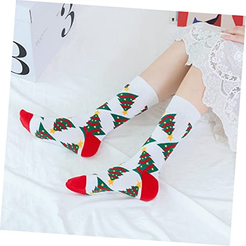 Adorainbow 5 Pairs Cotton Socks Warm Mens Slippers Party Bag Stuffers for Kids Kids Santa Socks Fun Christmas Socks Winter Sleeping Socks Christmas Party Stocking Suffers Sleeping Socks Cane