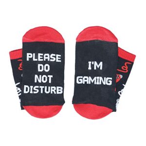 Novelty Funny Xmas Gift Socks Gaming Socks Christmas Stocking Stuffers White Elephant Gifts For Men Kids Gamer