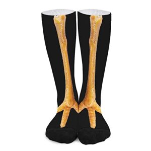 mystcover chicken leg socks for women socks for men crew socks for boys mid socks for girls stocking stuffers for teens casual athletic sport dress socks