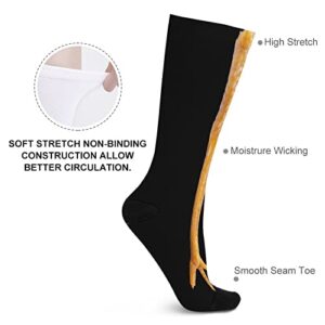 MYSTCOVER Chicken Leg Socks for Women Socks for Men Crew Socks for Boys Mid Socks for Girls Stocking Stuffers for Teens Casual Athletic Sport Dress Socks