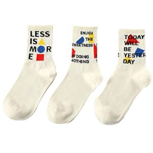 smiley funny socks for women men with sayings fun gag inspirational gifts stocking stuffers crazy novelty socks