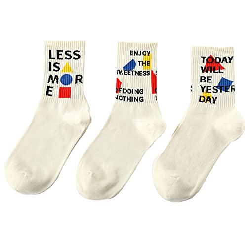 Smiley Funny Socks for Women Men with Sayings Fun Gag Inspirational Gifts Stocking Stuffers Crazy Novelty Socks