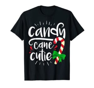 candy cane cutie christmas stocking stuffer gifts for girls t-shirt