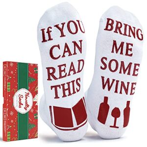 Funny Wine Socks Gifts for Women Men - Christmas Stocking Stuffers Gifts for Girls and Boys Birthday Gifts for Kids and Teen Mom and Dad Gifts Ideas Valentines Novelty Socks