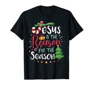 christian jesus the reason christmas stocking stuffer gift t-shirt