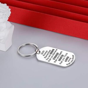 Christmas Gifs for Son Stocking Stuffers from Mom Dad Inspirational Keychain from Stepmother Stepfather Gif to Stepson Always Remember You Are Braver Valentine's Day Graduation Family