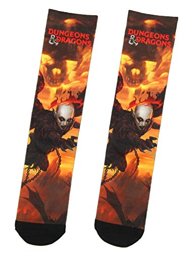 Dungeons And Dragons D&D Baldur's Gate Descent Into Avernus Zariel Sublimation Crew Socks