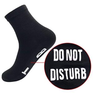 Gamer Socks Gamer Gifts Sock Do Not Disturb, I'm Gaming Novelty Funny Socks Birthday Present Chiristmas Gifts Christmas Men Women Unisex-Quarter Socks