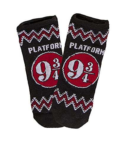 Harry Potter Platform 9 ¾ Sorting Hat Hedwig Holiday Theme Unisex 5-Pack Low Cut Ankle Socks