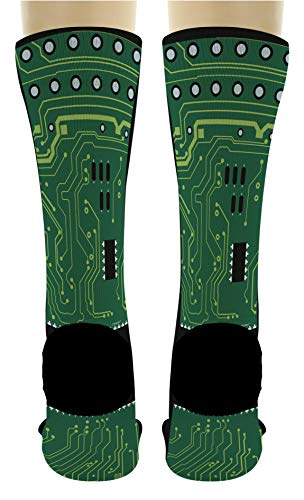 Computer Geek Gifts Computer Socks Computer Christmas Gifts Coding Socks 1-Pair Novelty Crew Socks