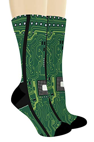 Computer Geek Gifts Computer Socks Computer Christmas Gifts Coding Socks 1-Pair Novelty Crew Socks