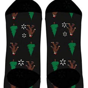 Holiday Socks Christmas Tree Bigfoot Socks Sasquatch Christmas Clothes 1-Pair Novelty Crew Socks