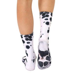 SherryDC Mens Boys Novelty Crazy Cool Funny Animal Paws 3D Printed Casual Crew Tube Socks