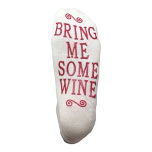 JINX If You Can Read This Bring Me Some Wine Gift Socks - Perfect Hostess or Housewarming Gift Idea, Birthday Present, or Mother's Day Gift for a Wine Enthusiast,White,One Size fits most