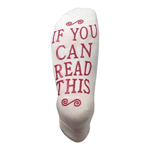 JINX If You Can Read This Bring Me Some Wine Gift Socks - Perfect Hostess or Housewarming Gift Idea, Birthday Present, or Mother's Day Gift for a Wine Enthusiast,White,One Size fits most