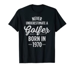 53 year old golfer: golfing golf 1970 53rd birthday t-shirt
