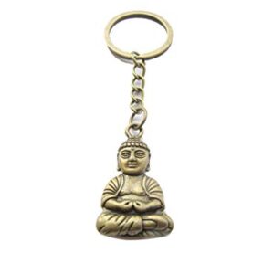 Buddha Keychain, Buddhist Gift, Yoga Teacher Gift, Stocking Stuffer,Bag Charm, Yoga Accessories, Buddha Charm