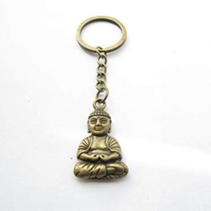 Buddha Keychain, Buddhist Gift, Yoga Teacher Gift, Stocking Stuffer,Bag Charm, Yoga Accessories, Buddha Charm