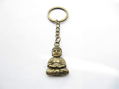 Buddha Keychain, Buddhist Gift, Yoga Teacher Gift, Stocking Stuffer,Bag Charm, Yoga Accessories, Buddha Charm