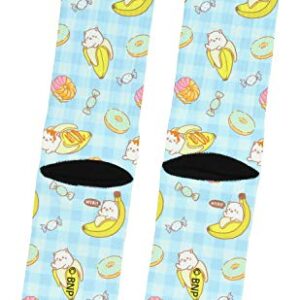 Bananya: Kitty Who Lives In A Banana Sweet N' Treats Sublimated Adult Crew Socks