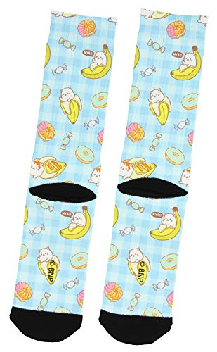 Bananya: Kitty Who Lives In A Banana Sweet N' Treats Sublimated Adult Crew Socks