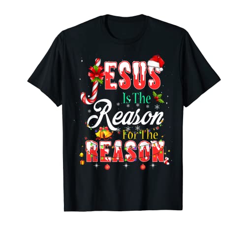 Christian Jesus The Reason Christmas Stocking Stuffer T-Shirt