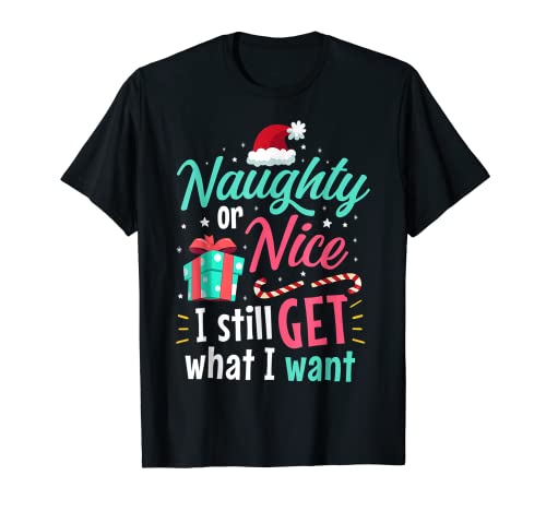 Naughty Or Nice List Christmas Stocking Stuffer Gift T-Shirt