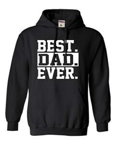 go all out medium black mens best dad ever #1 dad worlds greatest sweatshirt hoodie