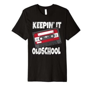 funny old school 80’s 90’s hip hop stocking stuffer mixtape premium t-shirt