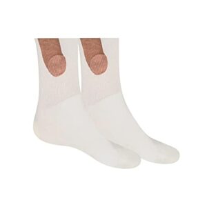 men’s and women’s fun formal socks pattern fun casual socks bag cotton novelty show off socks,1pc (white, one size)